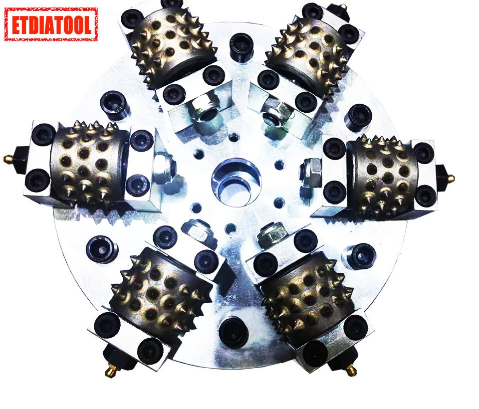 
                6PCS Roller Tungsten Bush Hammer for Concrete, Granite
        